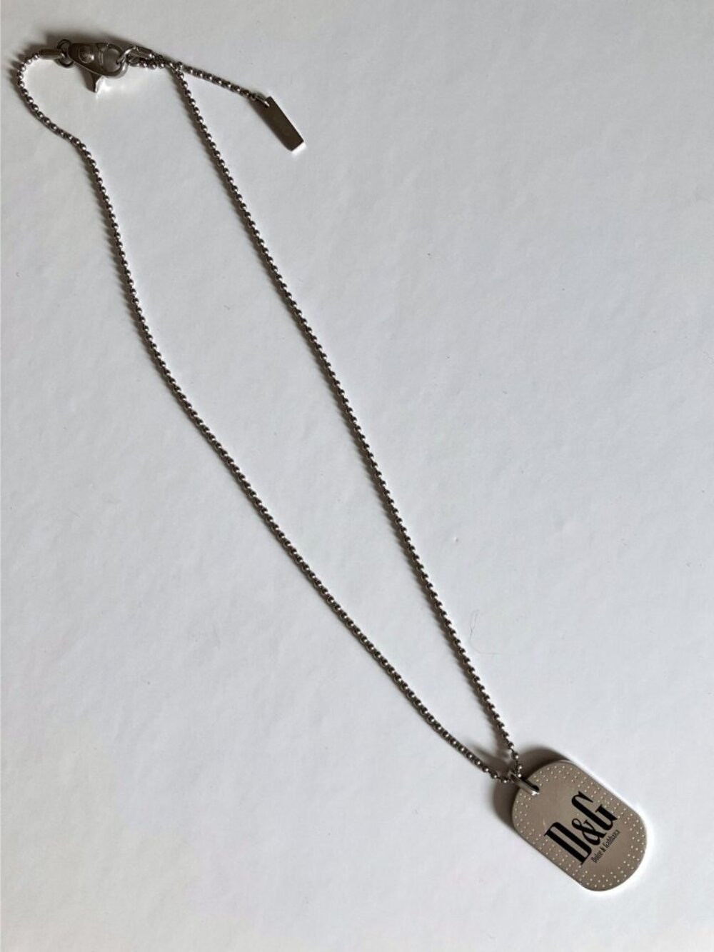Dolce & Gabbana Cowboy Dog Tag Necklace 2000's
